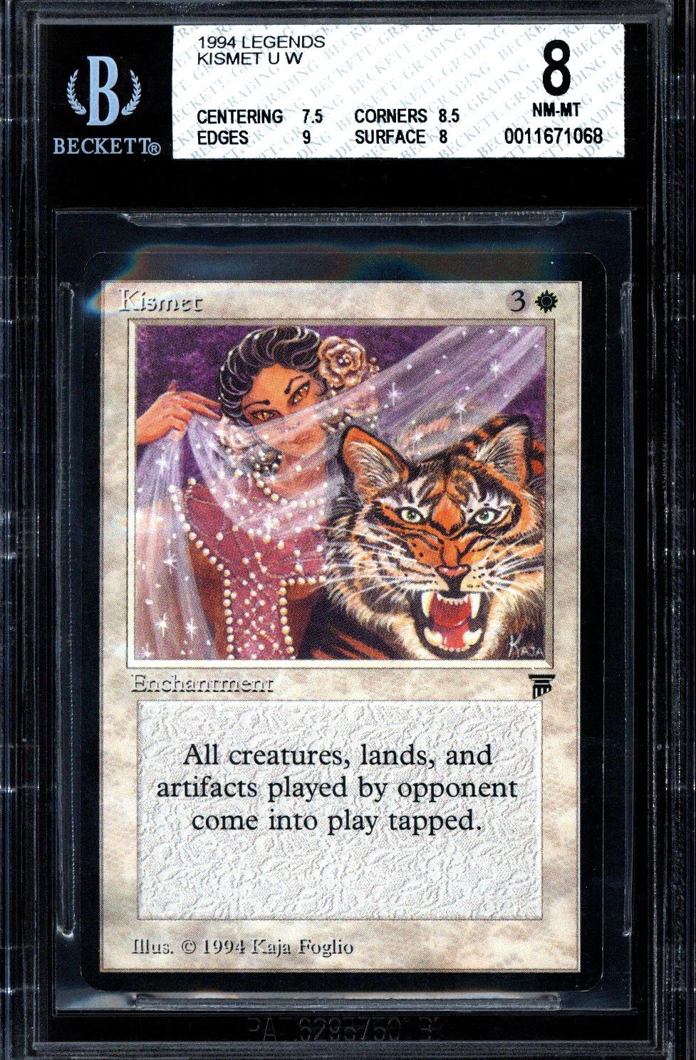Magic the Gathering Legends Kismet BGS 8 (7.5, 8.5, 9, 8) DA Card World