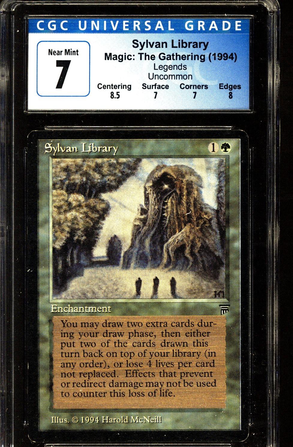 Magic the Gathering Legends Sylvan Library CGC 7 DA Card World