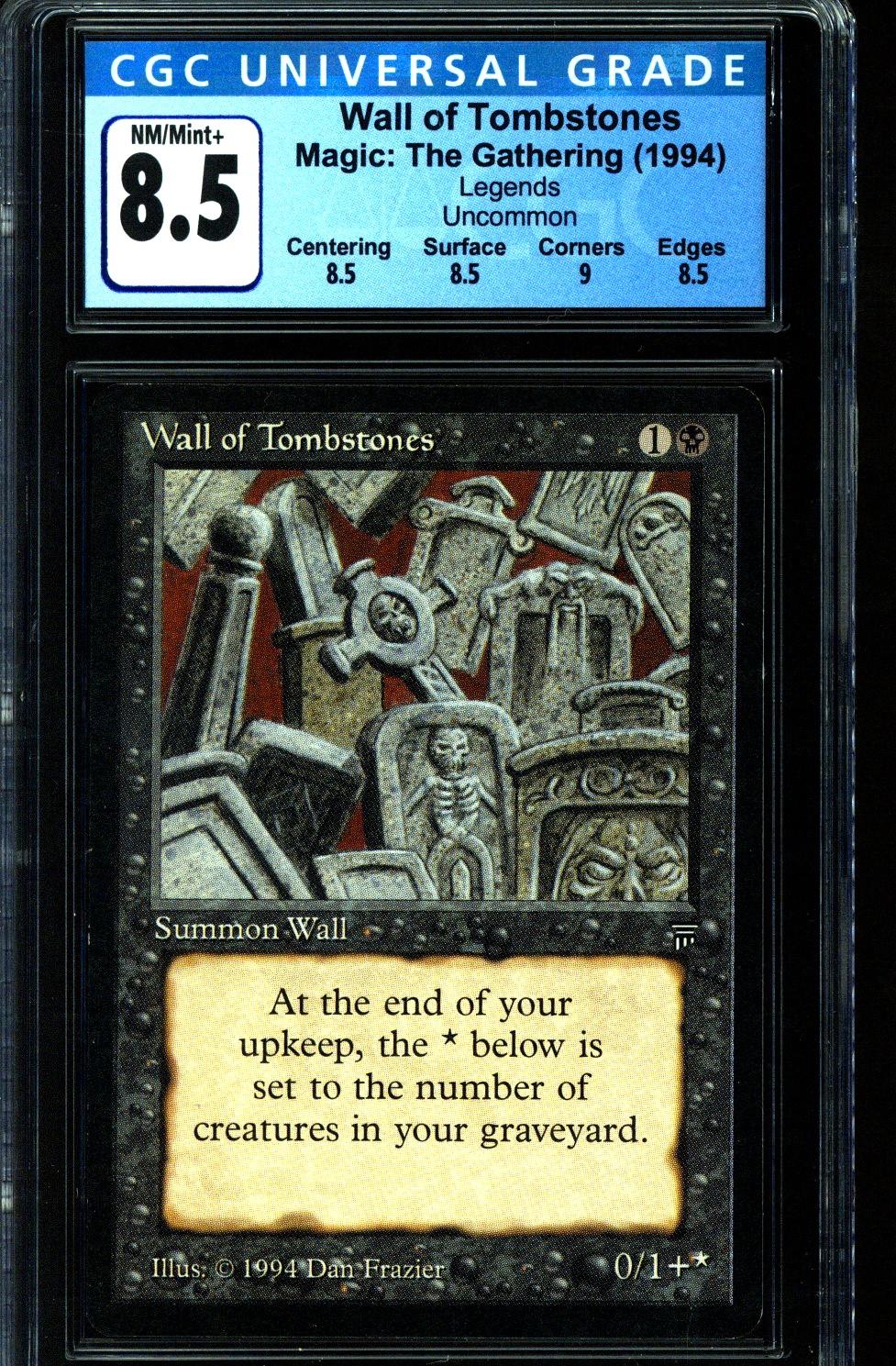 Magic the Gathering Legends Wall of Tombstones CGC 8.5 DA Card World