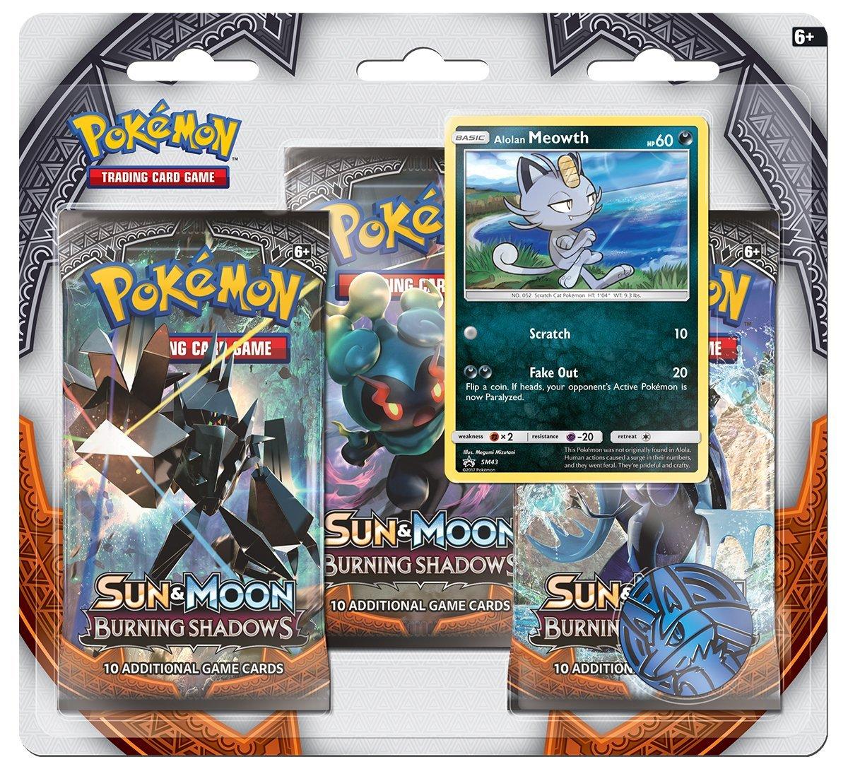 Pokemon Sun & Moon: Burning Shadows 3 Booster Pack Blister 