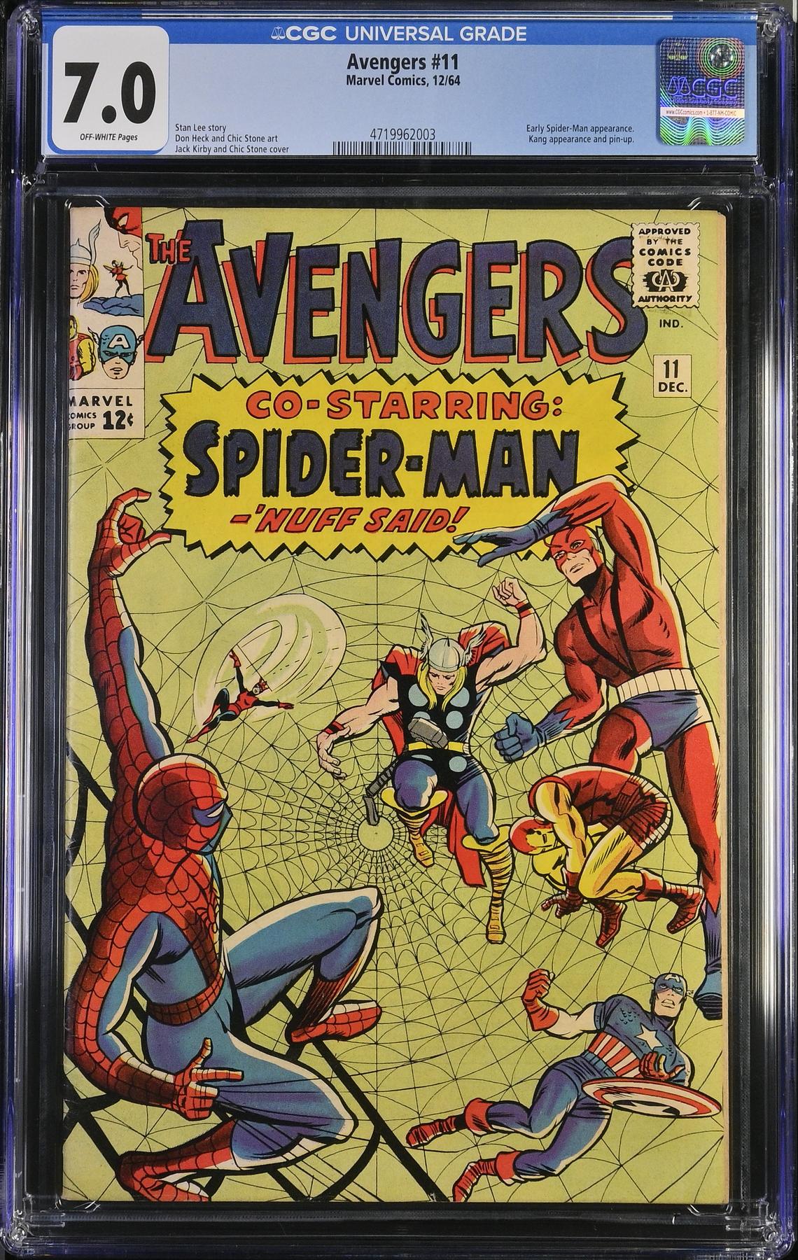 Avengers #11 CGC 7.0 (OW) *4719962003* | DA Card World