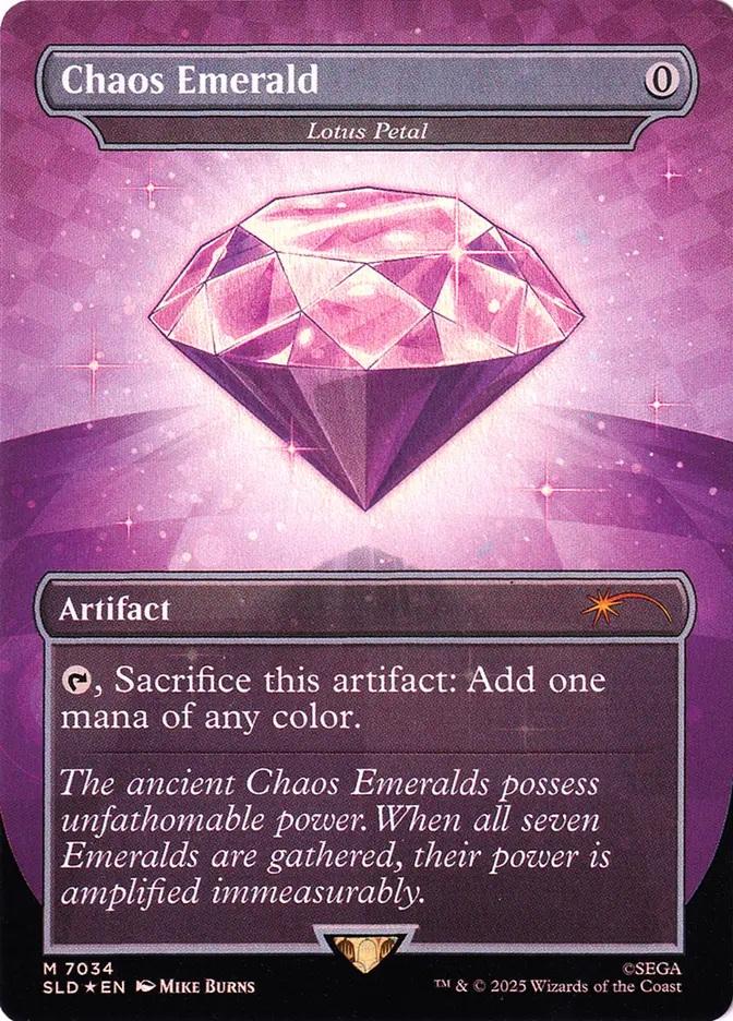 Chaos Emerald 紫　7034 Magic the Gathering Secret Lair Sonic Chaos Emerald 7034 Lotus