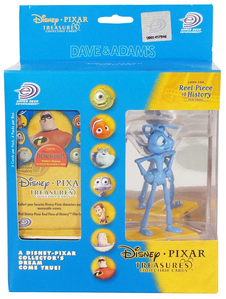 Disney Pixar Treasures Trading Cards Box with Flik Figure | DA Card World