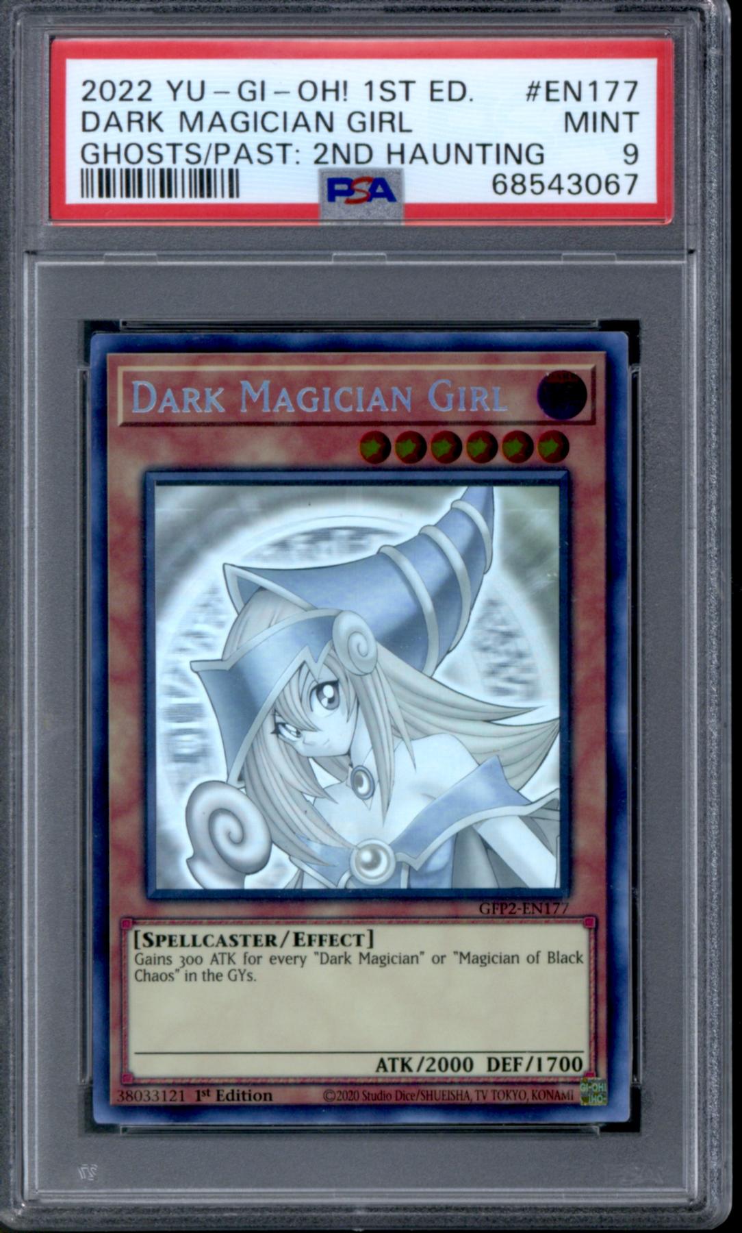 Yu-Gi-Oh Ghosts from the Past: 2nd Haunting 1st Edition Dark Magician Girl  GFP2-EN177 PSA 9