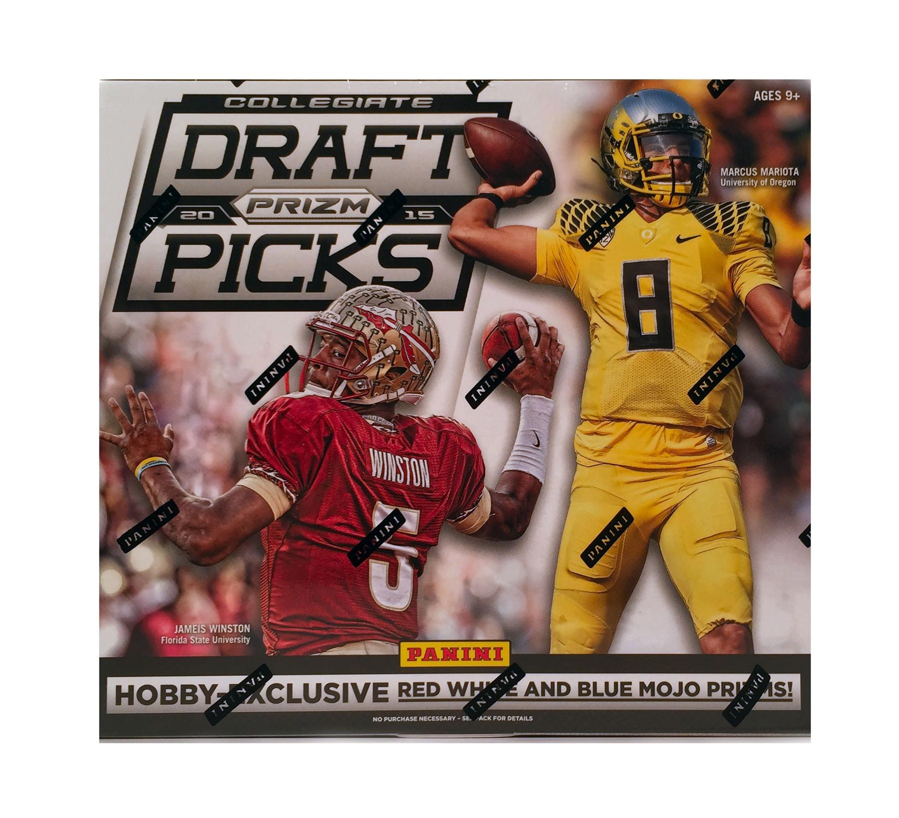 2015 Panini Prizm Collegiate Draft Picks Football Hobby Box | DA Card World