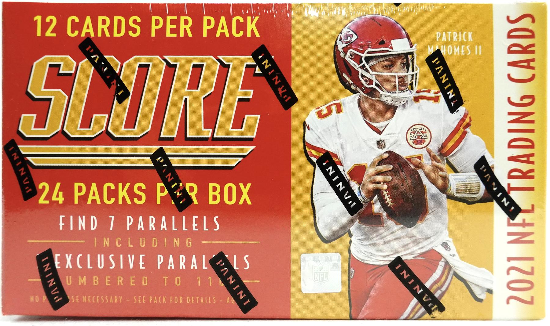 2021 Panini Score Football Retail 24Pack Box (Green Parallels!) DA