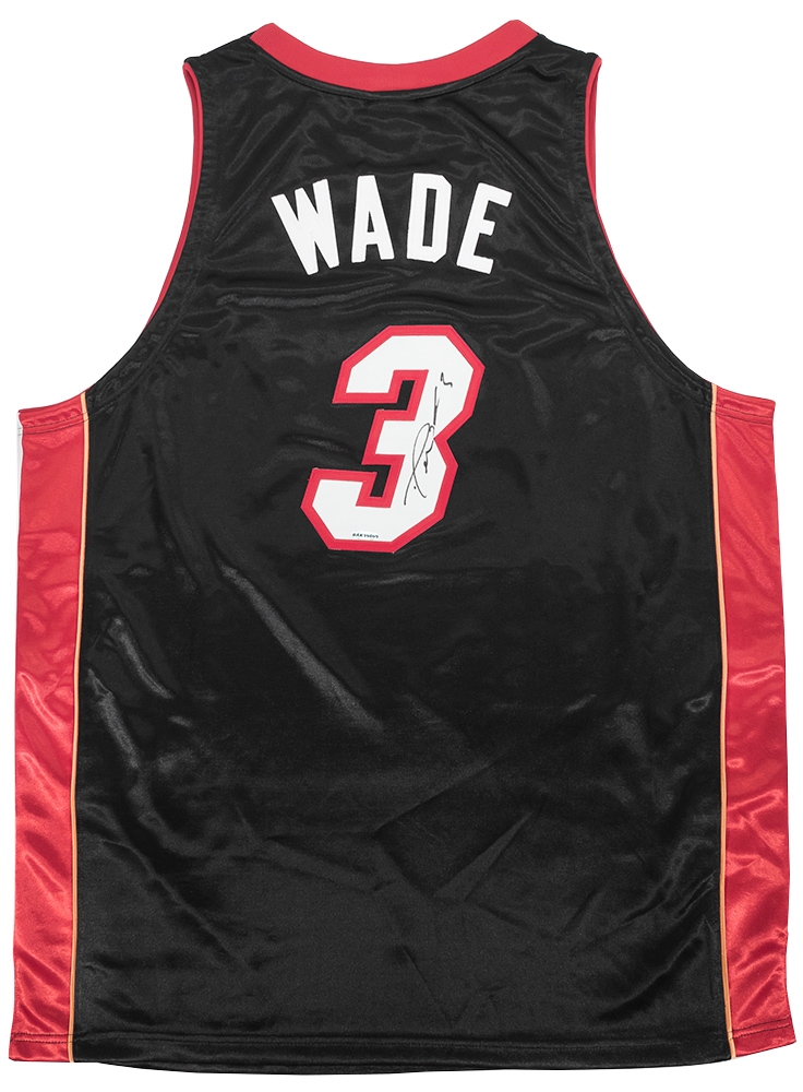 Dwyane Wade Autographed Miami Heat Adidas Authentic Basketball Jersey ...