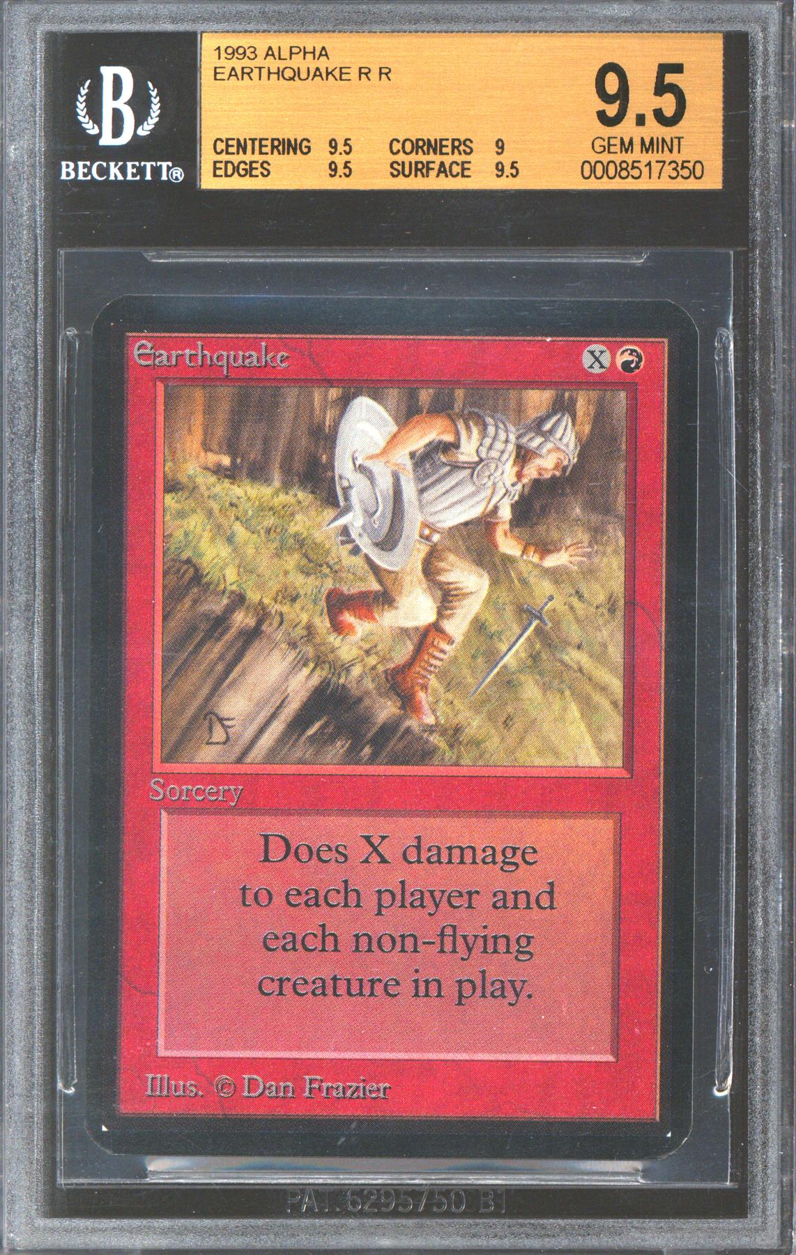 Magic the Gathering Alpha Earthquake BGS 9.5 (9.5, 9, 9.5