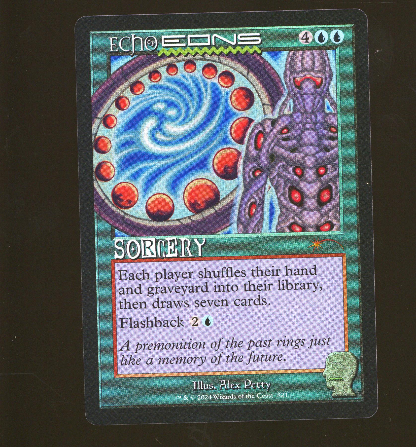 Magic the Gathering Secret Lair Echo of Eons 821 Rainbow Foil NEAR