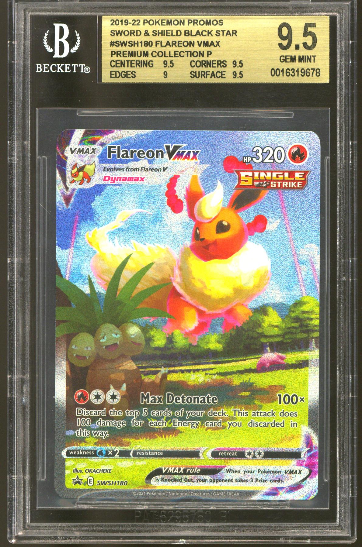 ポケモンカード Flareon V Gem Mint 10 CGC 10 GEM MINT Japanese Pokemon 2021 Flareon 188/184 VMAX Climax