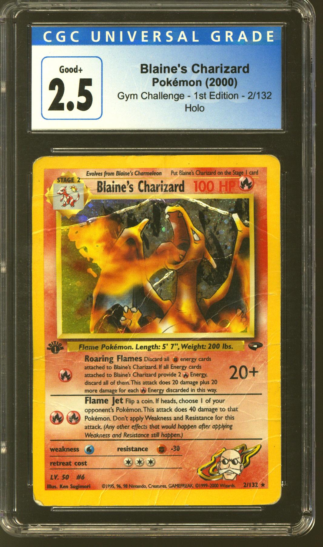 Pokemon Gym Challenge 1st Edition Blaine's Charizard 2/132