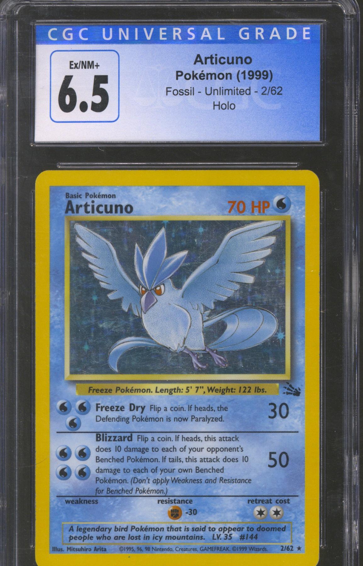  Pokemon - Articuno (2) - Fossil - Holo : Toys & Games