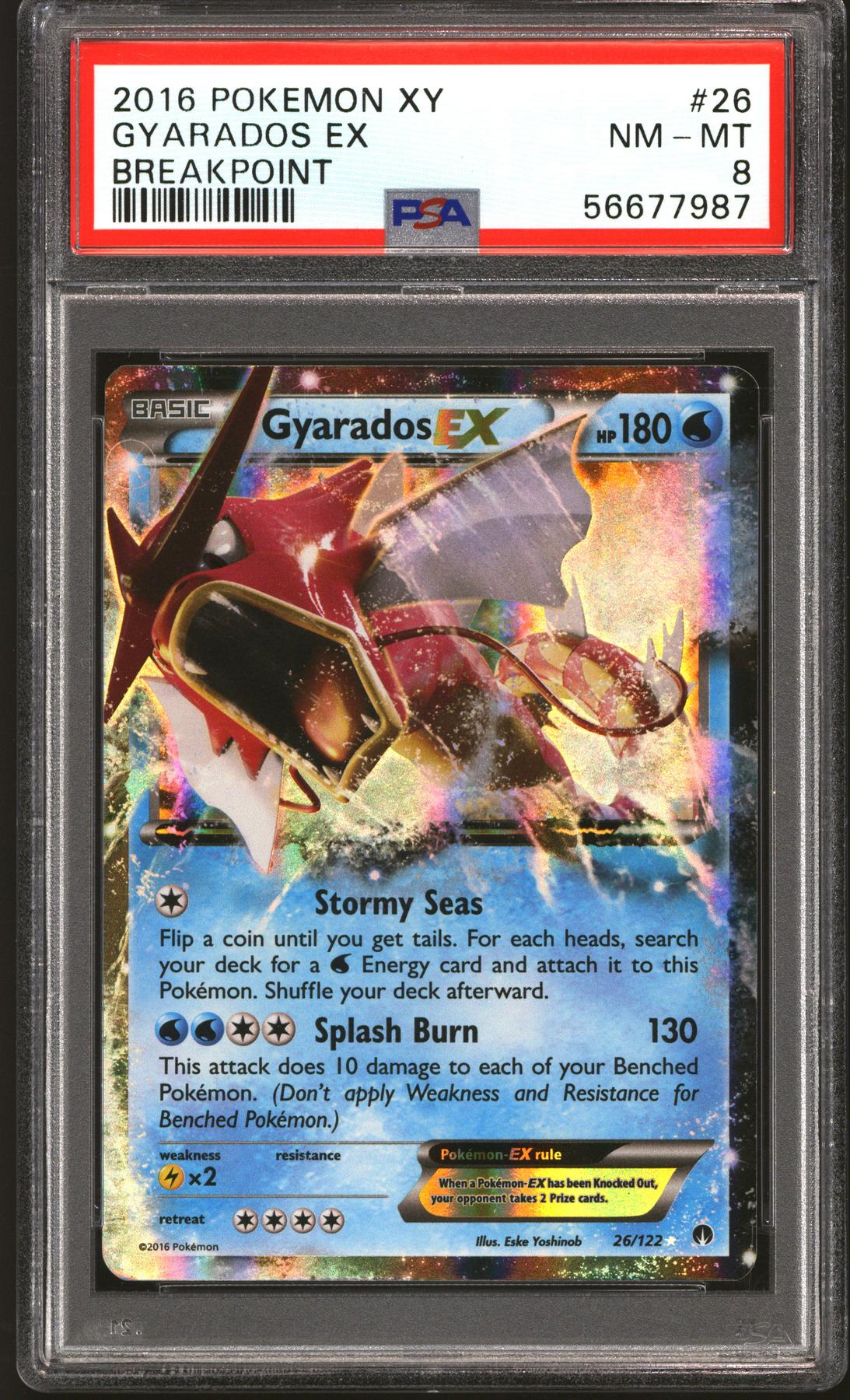Pokemon XY Breakpoint Gyrados EX 26/122 PSA 8 | DA Card World