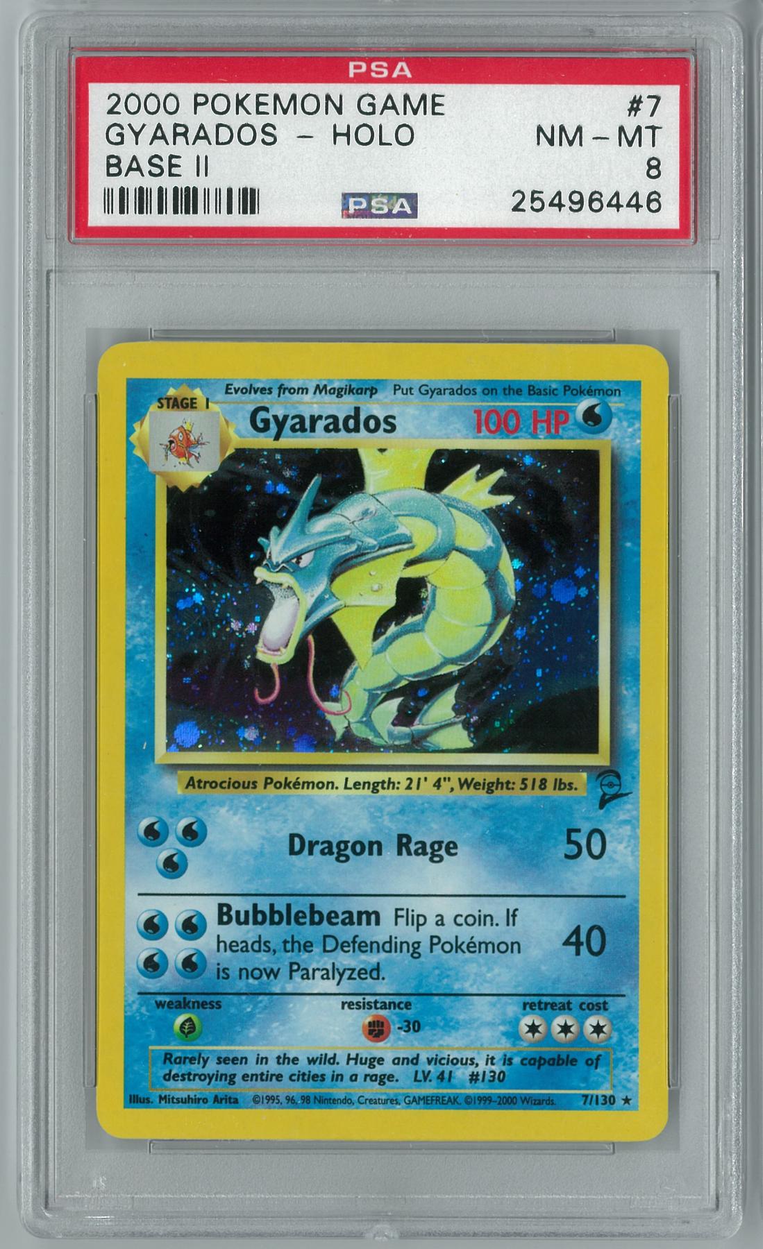 Pokemon Base Set 2 Gyarados 7/130 PSA 8 | DA Card World