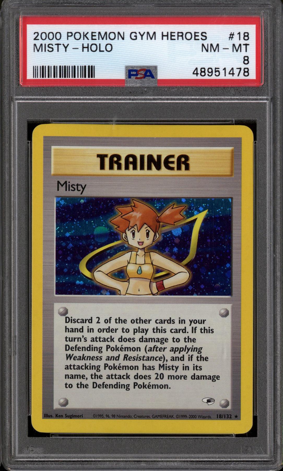 pokemon trainer card misty Misty's Tears - 118/132 the attack does 20 more damage to the Defending Pokémon. Custom Holographic Full Art Misty