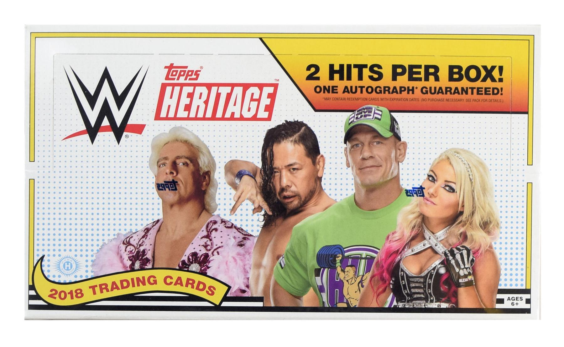 2018 Topps WWE Heritage Wrestling Hobby Box DA Card World