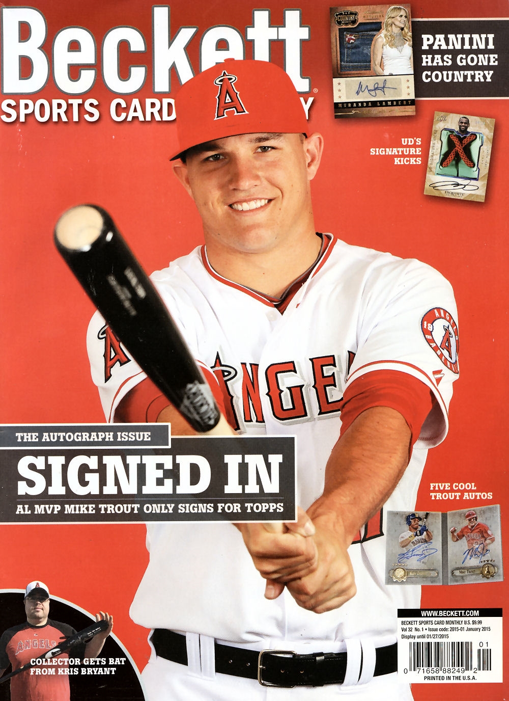 2015 Beckett Sports Card Monthly Price Guide (#358 Janruary) (Mike ...