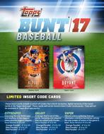 Image for 2017 Topps BUNT Baseball Hobby Box
