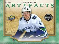 Image for 2018/19 Upper Deck Artifacts Hockey Hobby Box