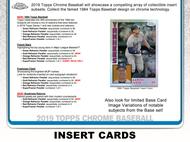 Image for 2019 Topps Chrome Baseball Hobby Box