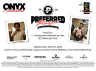 Image for 2020 Onyx Preferred Players Collection Baseball Hobby 3-Box Case (Reed Buy)