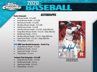 Image for 2020 Topps Chrome Baseball Hobby Jumbo Box