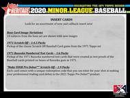 Image for 2020 Topps Heritage Minor League Baseball Hobby Box