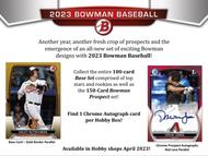 Image for 2023 Bowman Baseball Hobby Box