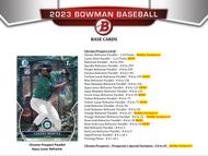 Image for 2023 Bowman Baseball Hobby Box