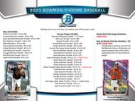 Image for 2023 Bowman Chrome Baseball Hobby Box