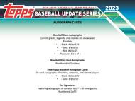 Image for 2023 Topps Update Series Baseball Blaster 40-Box Case