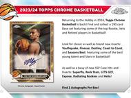 Image for 2023/24 Topps Chrome Basketball Hobby Box