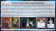 Image for 2025/26 Topps Chrome Update Series Basketball Hobby Jumbo Box