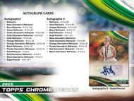 Image for 2025 Topps Chrome Tennis Delight 12-Box Case