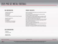 Image for 2025 Leaf Pro Set Metal Football Hobby 10-Box Case