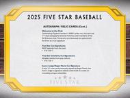 Image for 2025 Topps Five Star Baseball Hobby Box