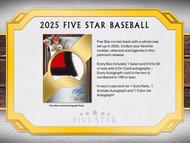 Image for 2025 Topps Five Star Baseball Hobby Box