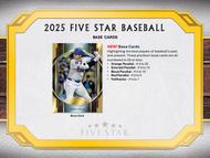 Image for 2025 Topps Five Star Baseball Hobby Box