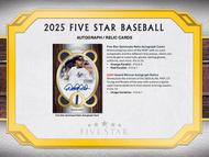 Image for 2025 Topps Five Star Baseball Hobby Box