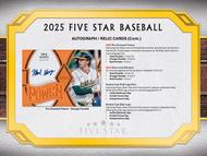Image for 2025 Topps Five Star Baseball Hobby Box