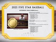 Image for 2025 Topps Five Star Baseball Hobby Box