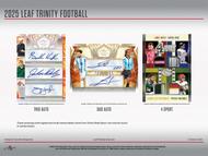 Image for 2025 Leaf Trinity Football Hobby Jumbo Box