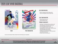 Image for 2025 Leaf Vivid Baseball Hobby Box