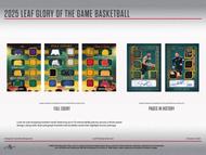 Image for 2025 Leaf Glory of the Game Basketball Hobby 10-Box Case