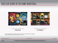 Image for 2025 Leaf Glory of the Game Basketball Hobby 10-Box Case