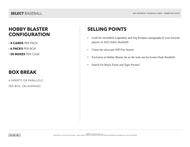 Image for 2025 Panini Select Baseball Blaster Hobby 20-Box Case