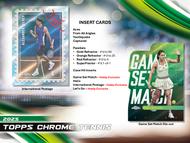 Image for 2025 Topps Chrome Tennis Hobby Box