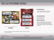 Image for 2026 Leaf Optichrome Football Hobby Jumbo 8-Box Case