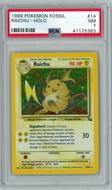 Image for Pokemon Fossil Raichu 14/62 PSA 7