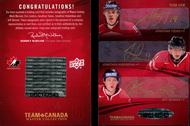 Image for 2015 Team Canada Wayne Gretzky /Messier/Lindros/Toews/Huberdeau/Skinner Auto Card #1/6